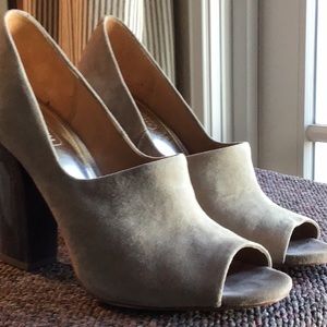 COACH Suede Open Toe Shoes